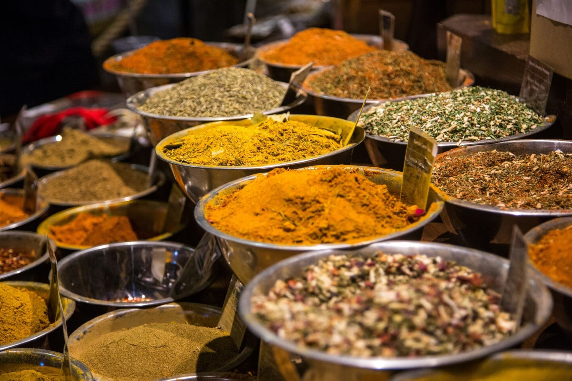 Colorful spice market